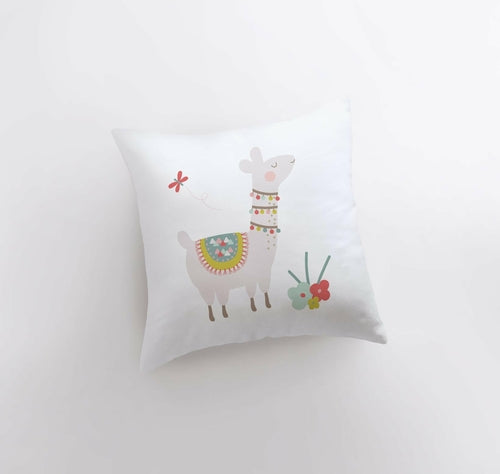 Llama with Flowers | Alpaca Pillow | Cactus Pillow | lama Pillow Case
