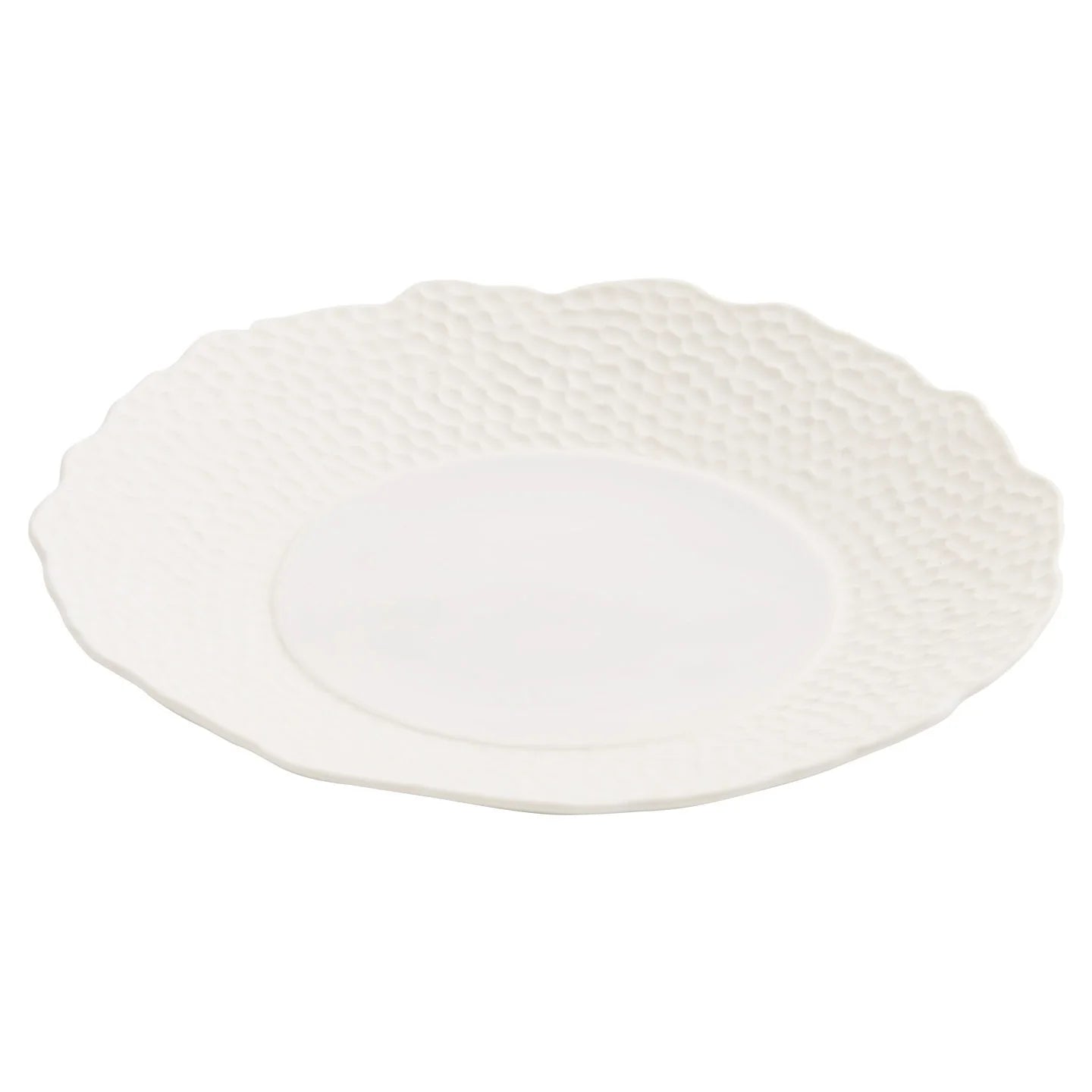 Textured Ceramic Dinner Plate β High-Temperature Heat-Resistant Tableware