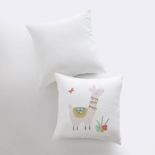 Llama with Flowers | Alpaca Pillow | Cactus Pillow | lama Pillow Case