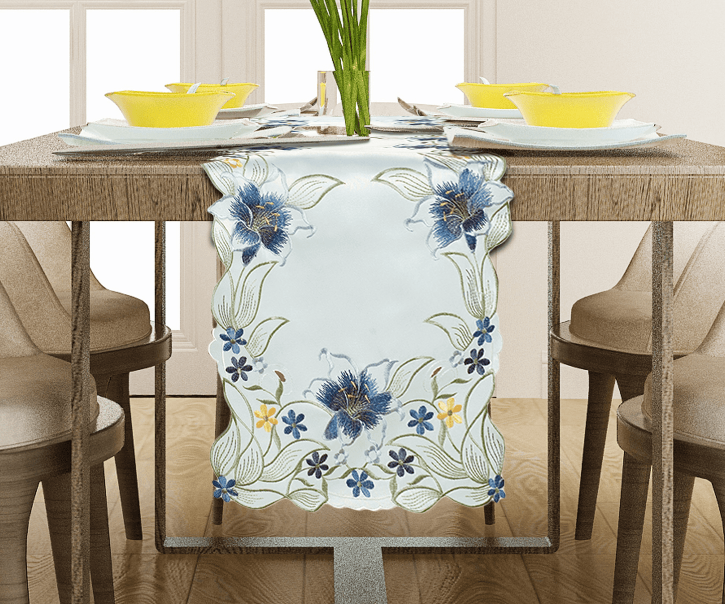 Cedrick Collection Elegant Rustic Table Runner