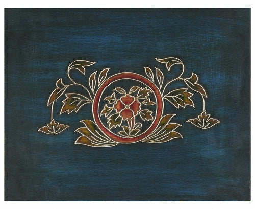 Exotic Hand Painted 3 Drawer Accent Chest
