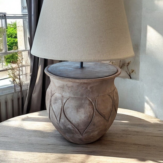 CureMe - Rustic Ceramic Table Lamp