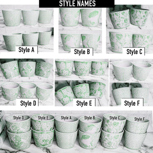 Mini Green Cachepots